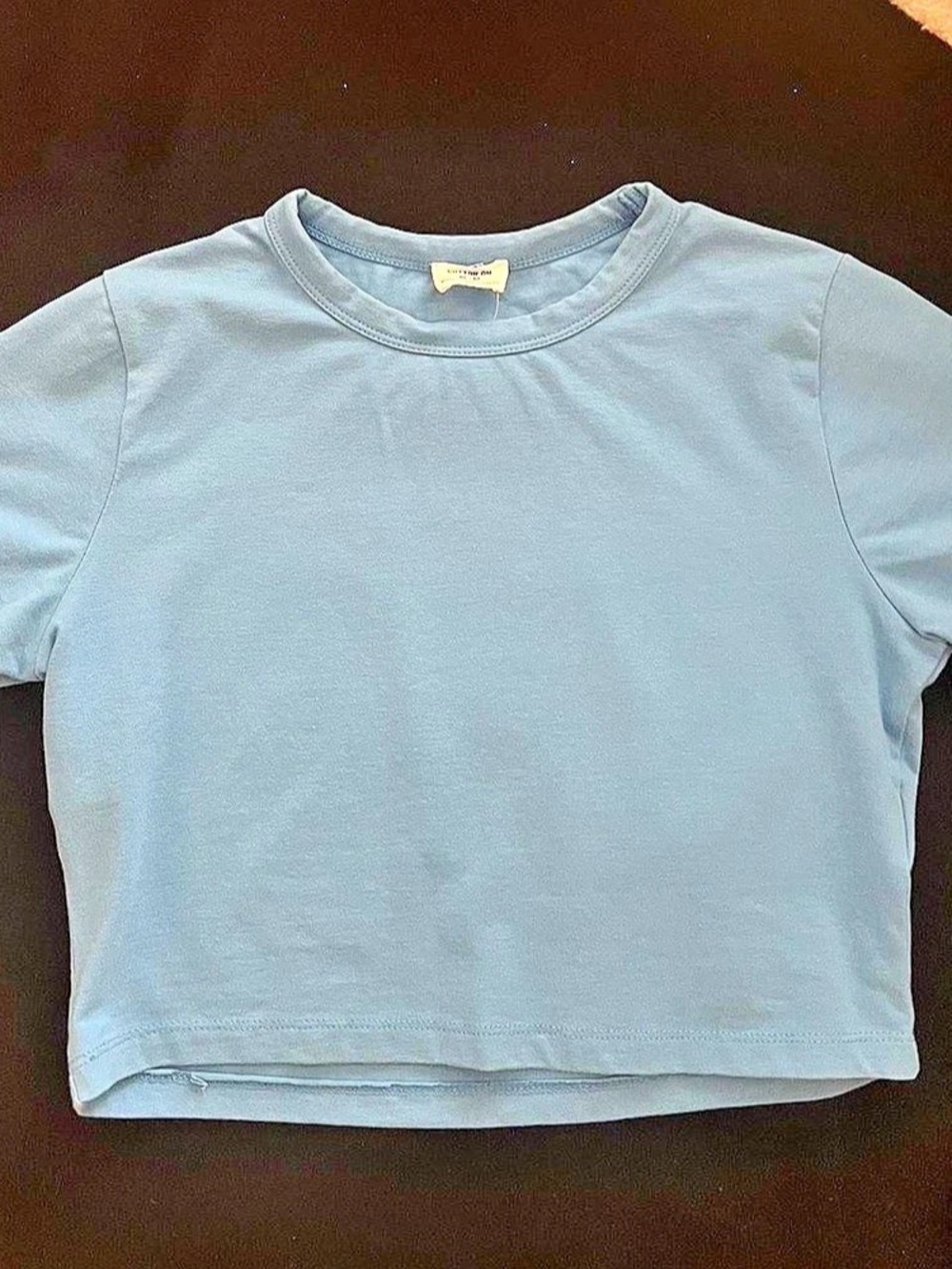 Cotton On The Baby Tee Short Sleeve Tee Blue Medium fits like a small